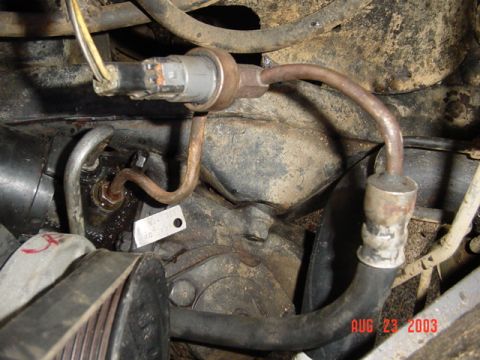 1989 Ford Bronco - Re-bent the end of the hose