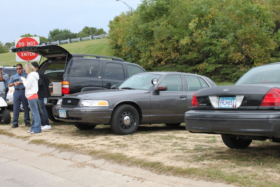 St Paul Police Reservist unmarked all gray slick tops (i could be wrong) outside of Minnesota State Fair.