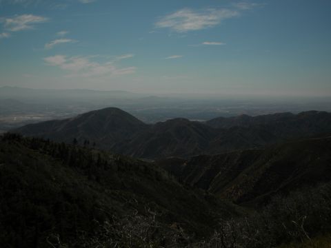 1992 Ford Bronco - View from a mountain overlook shows rolling hills and a valley in the distance.