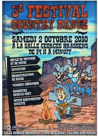 1991 Ford Crown Victoria - This poster advertises a country dance festival with a lineup of events and entertainment.