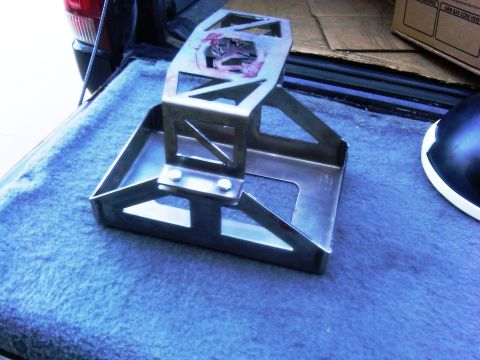 1986 Ford Bronco - A custom-fabricated battery box is shown, likely for off-road or utility use.
