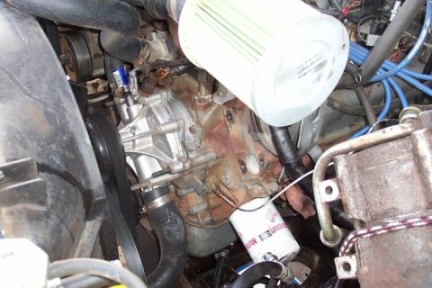 1990 Ford Bronco - Stock pump removed, ready for the new unit