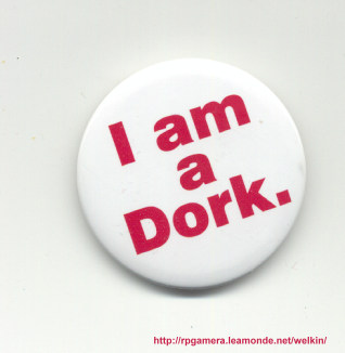 1995 Ford Bronco - A pinback button with a humorous message is shown against a white background.