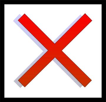 1995 Ford Bronco - A graphic illustration of a red X symbol is presented against a white backdrop.