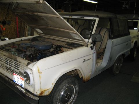 1966 Ford Bronco - First night in my garage.