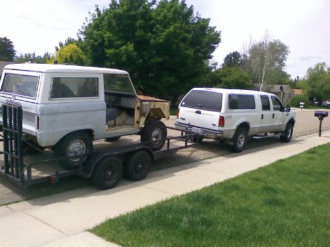 1966 Ford Bronco - On her way to the paint and body shop