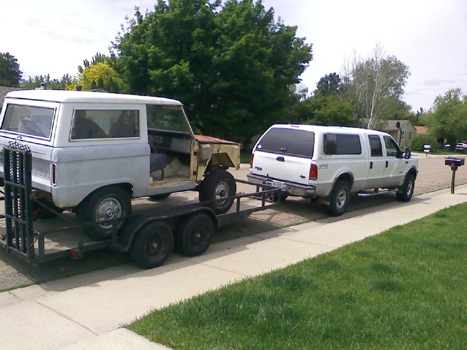 On her way to the paint and body shop