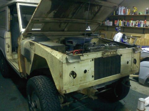 1966 Ford Bronco - Removing 44 years worth of rust, dirt, pine sap, etc.