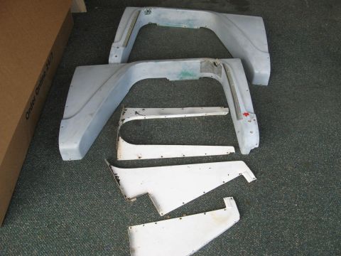 1966 Ford Bronco - The roadster inserts that came with her. They were pretty beat up but maybe when I get more experience working with fiberglass I can re-bui…