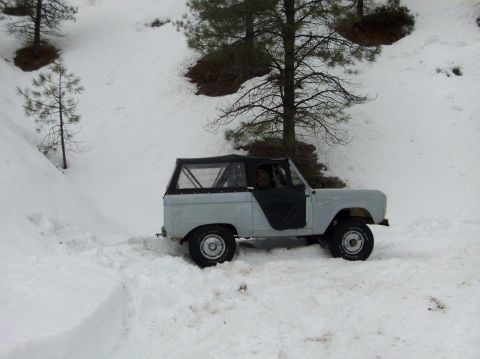 1966 Ford Bronco - Central Idaho mountains February 2010