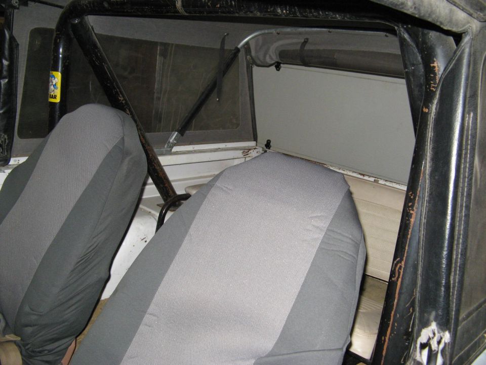 Got some new seat covers to cover up the foam. Wish I could find some saddle blanket covers. I really want to put in some original seats.