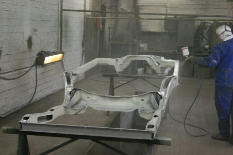 1973 Ford Ranchero - erste Schicht 2K-Epoxy Grundierung