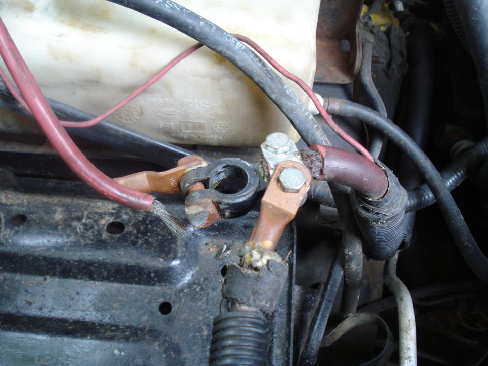 1994 Ford F-350 battery terminals and wiring