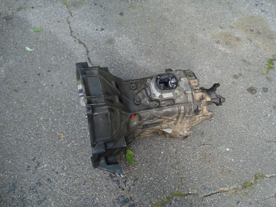 transmission and transfer case assembly on asphalt
