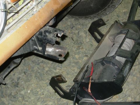 1983 Ford Bronco - This ripped out because there was no clamping force between the bolt, frame, & bumper. The vertical bolt simply passed through the bumper &…