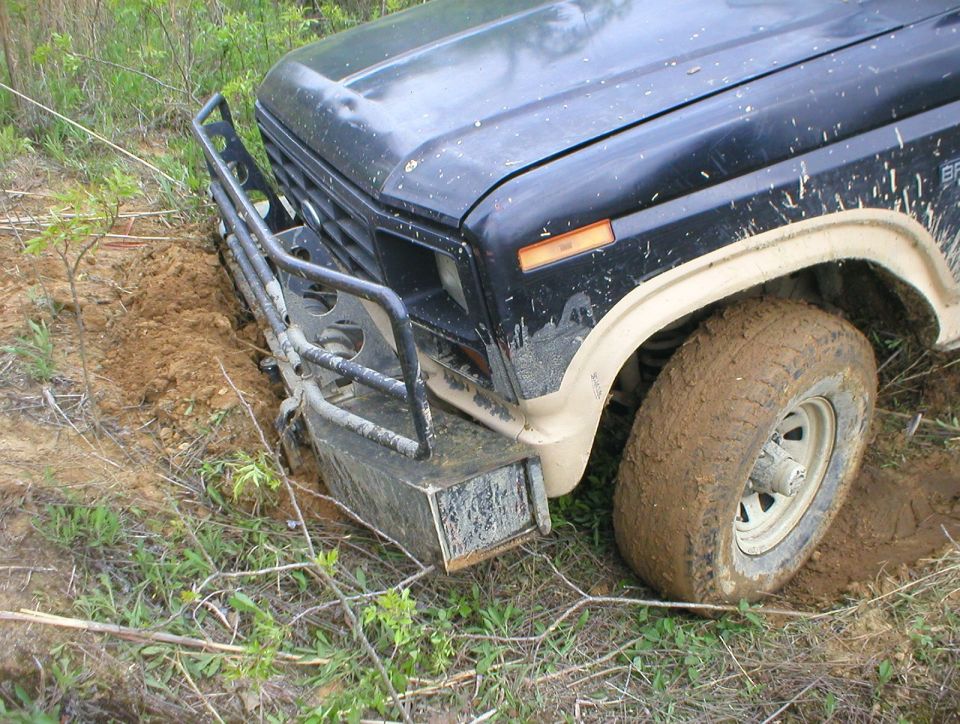 No, I never got stuck, and yes, I finished plowing that out & drove thru it.
