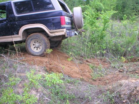 1983 Ford Bronco - No, I never got stuck, and yes, I finished plowing that out & drove thru it.