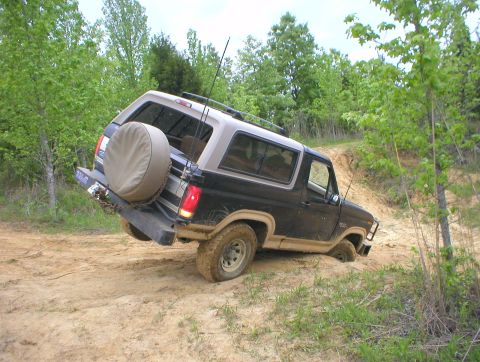 1983 Ford Bronco - You can tell by the trees that the camera was tilted. I fixed it in the NEXT pic...