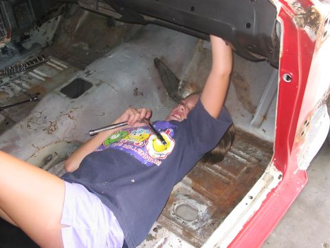 1968 Ford Mustang - removing heater vents and speaker