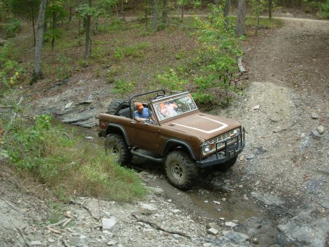 1983 Ford Bronco - This 1983 Ford Bronco navigates a rocky stream bed during an off-road excursion.