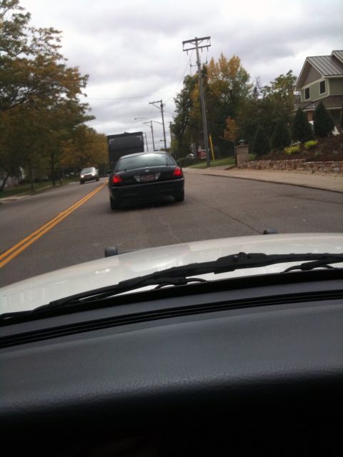 2003 Ford Crown Victoria - 2009 Edina PD unmarked all black slick top.
