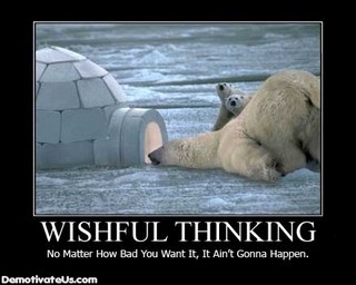 1993 Ford Taurus - Meme about polar bears and an igloo with text 'WISHFUL THINKING. No Matter How Bad You Want It, It Ain't Gonna Happen.'