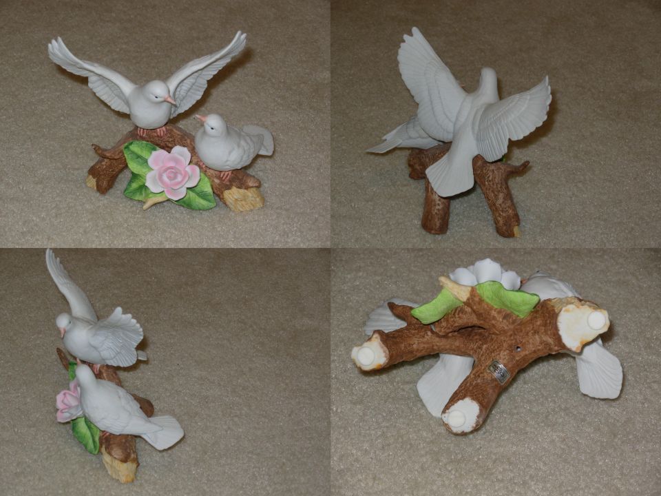 Doves 6"H x 7"W