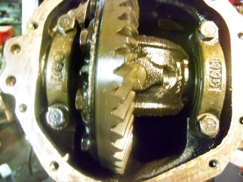 1989 Ford Bronco - A close-up view of the internal gears and housing of a vehicle's differential.