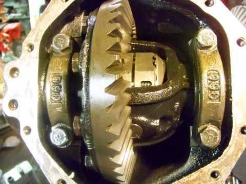 1989 Ford Bronco - Close-up view of differential gears with visible casting marks.