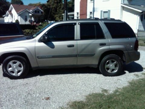 2003 Chevrolet TrailBlazer - Side profile of a 2003 Chevrolet TrailBlazer SUV.