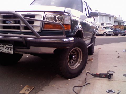 Trimmed Bumper - 1996 Ford Bronco