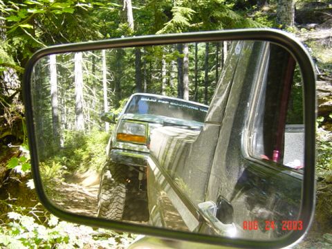 1989 Ford Bronco - Cool mirror shot of Mark