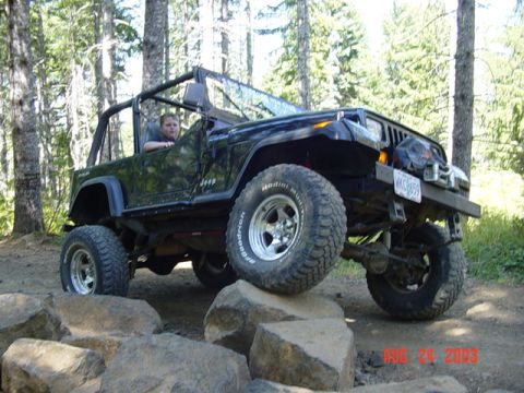 1989 Ford Bronco - And a rock