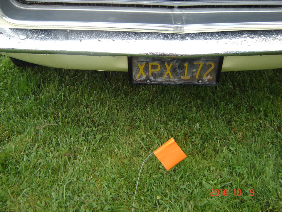 Rear bumper and license plate XPX 172