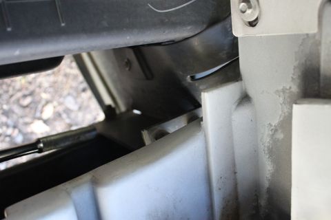 2003 Ford Crown Victoria - A total of 5 bolts mount on each side mount the 5038 brackets to the bumper reinforcement.