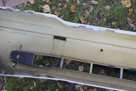 2003 Ford Crown Victoria - cut made to install the 5038 push bar.
