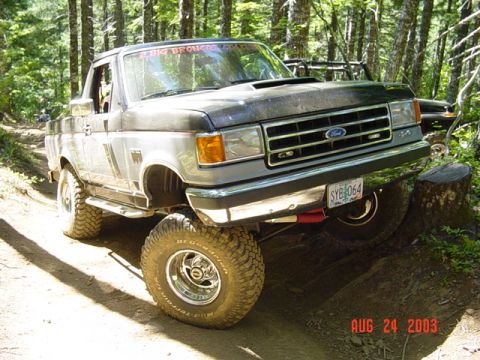 1989 Ford Bronco - Flex shot...Pretty good for a "Street Truck"