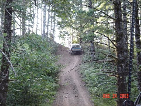 1989 Ford Bronco - Todd about halfway up