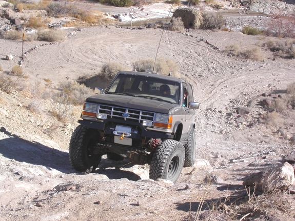 Climbing out of the canyon