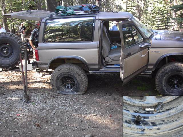 Dang rocks somehow have a knack for seeking out your tire valves and destroying them lol