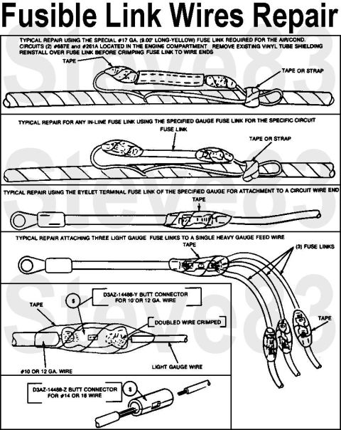1983 Ford Bronco - Fusible Link Wire Repair Ford - - - - - - Standard - - - - - - - - - - Orange - - - - 22ga. - 0.35mm Blue - - - - - - Gray - - - - - - 20ga…