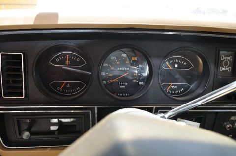 1987 Dodge 1500 - Interior view of a 1987 Dodge 1500 dashboard, displaying various gauges and controls.