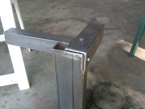 1986 Ford Bronco - This photo shows a welded steel frame corner, not a 1986 Ford Bronco.