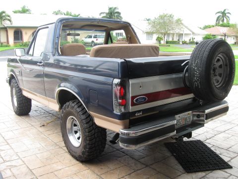 1989 Ford Bronco - First time topless and with new tires/shocks.