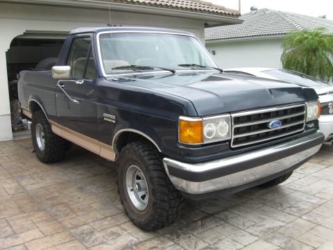 1989 Ford Bronco - Custom BMW halo lights. Matches The Silver Hornet (GTO)
