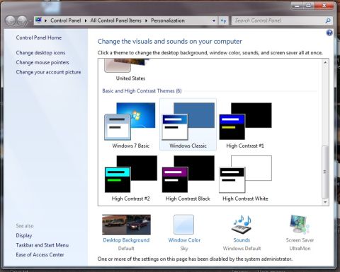 2001 Ford Crown Victoria - This image shows the Windows Control Panel, not a vehicle registry.
