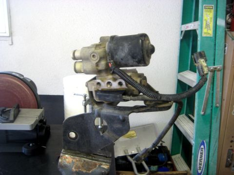 1996 Ford Bronco - This is an ABS actuator assembly, likely removed from a vehicle for repair or replacement.