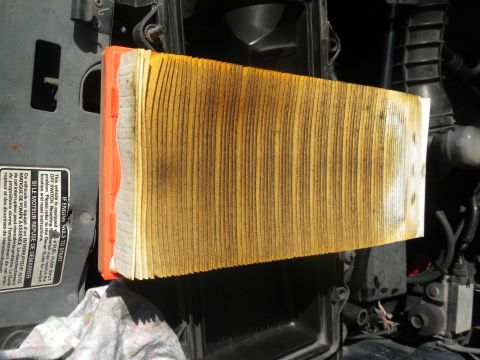 1993 Ford Bronco - Oily Fram air filter