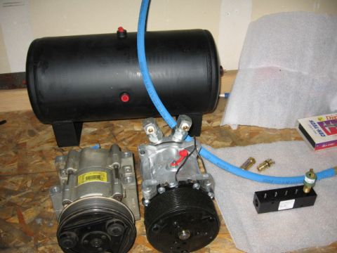 1995 Ford Bronco - so you prob. got bored with the stock AC pics wondering WTF? Here is the kit I ordered, with the stock AC at left against my new OBA compre…
