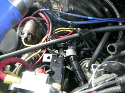 1995 Ford Probe - Engine bay wiring and components are visible in this close-up shot.